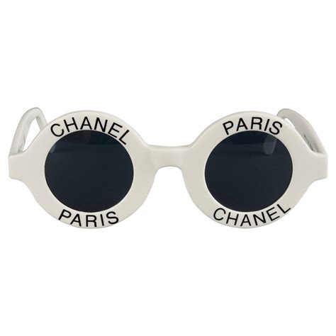 chanel sunglasses silver & white round|Chanel sunglasses where to buy.